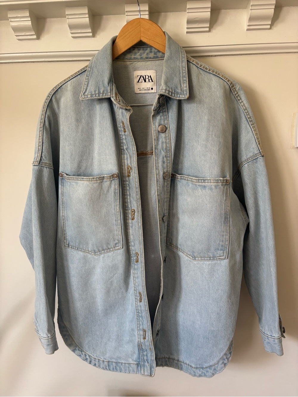 Zara denim shirt jacket